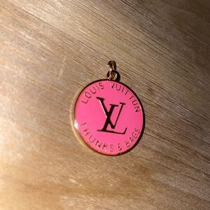 Trunks and bags LV zipper pull pink gold